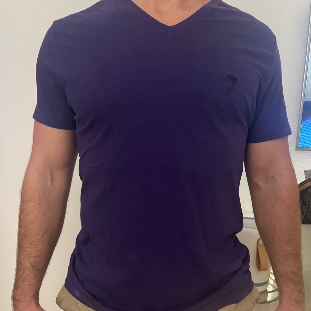 Men's Versace purple tee
